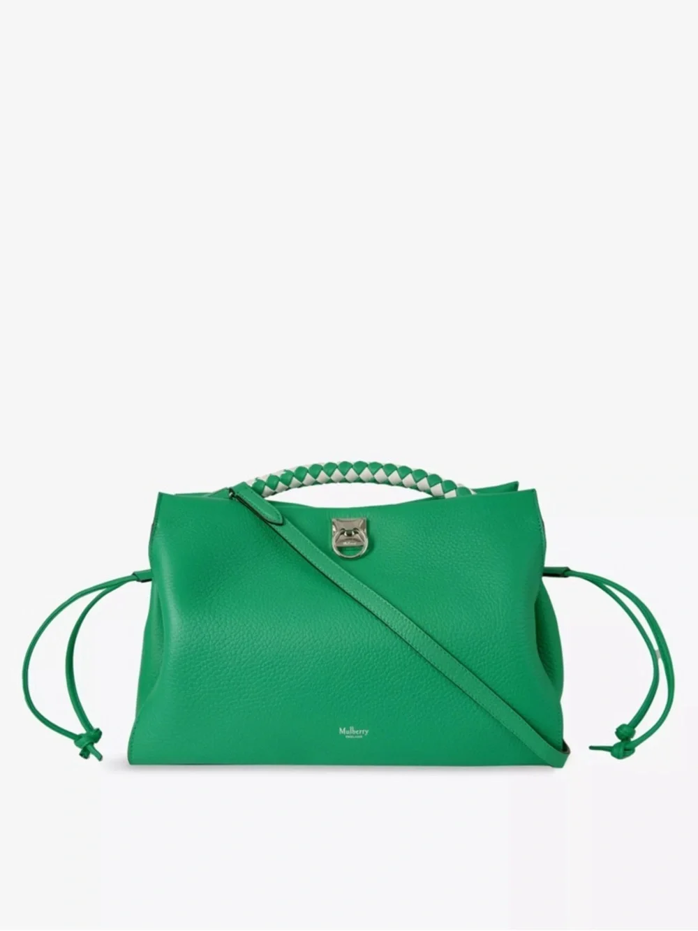 MULBERRY IRIS Green Leather Top-Handle Women’s Bag. NWOT